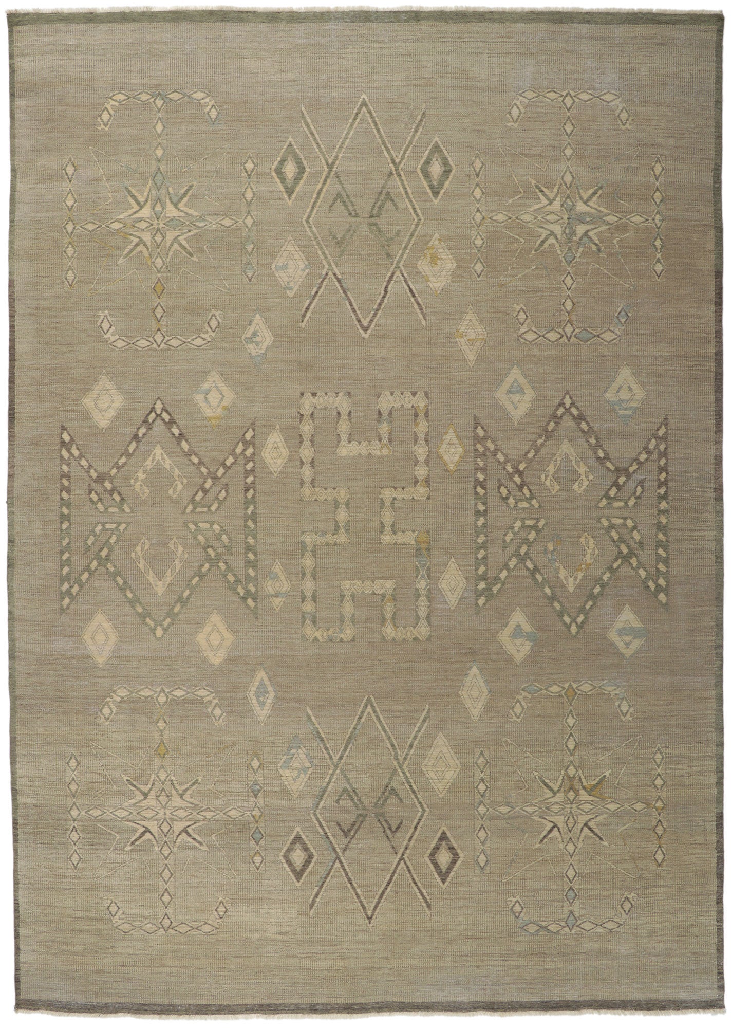 10 x 14 Vintage-Inspired Distressed Rug 30833