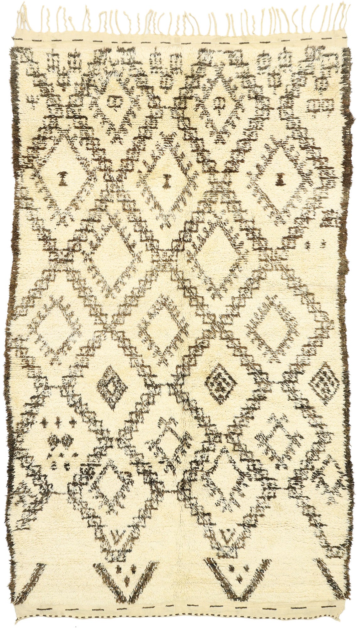 6 x 10 Vintage Moroccan Beni Ourain Rug 20773