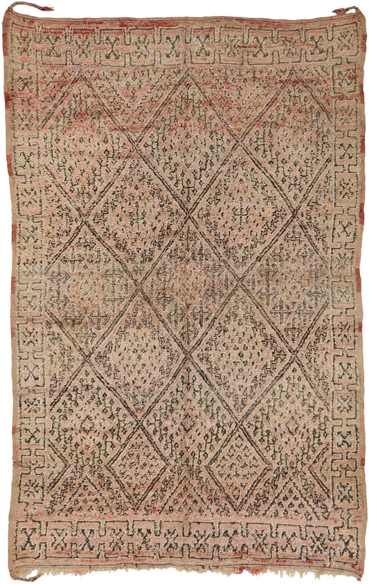 7 x 11 Vintage Zayane Moroccan Rug 21335