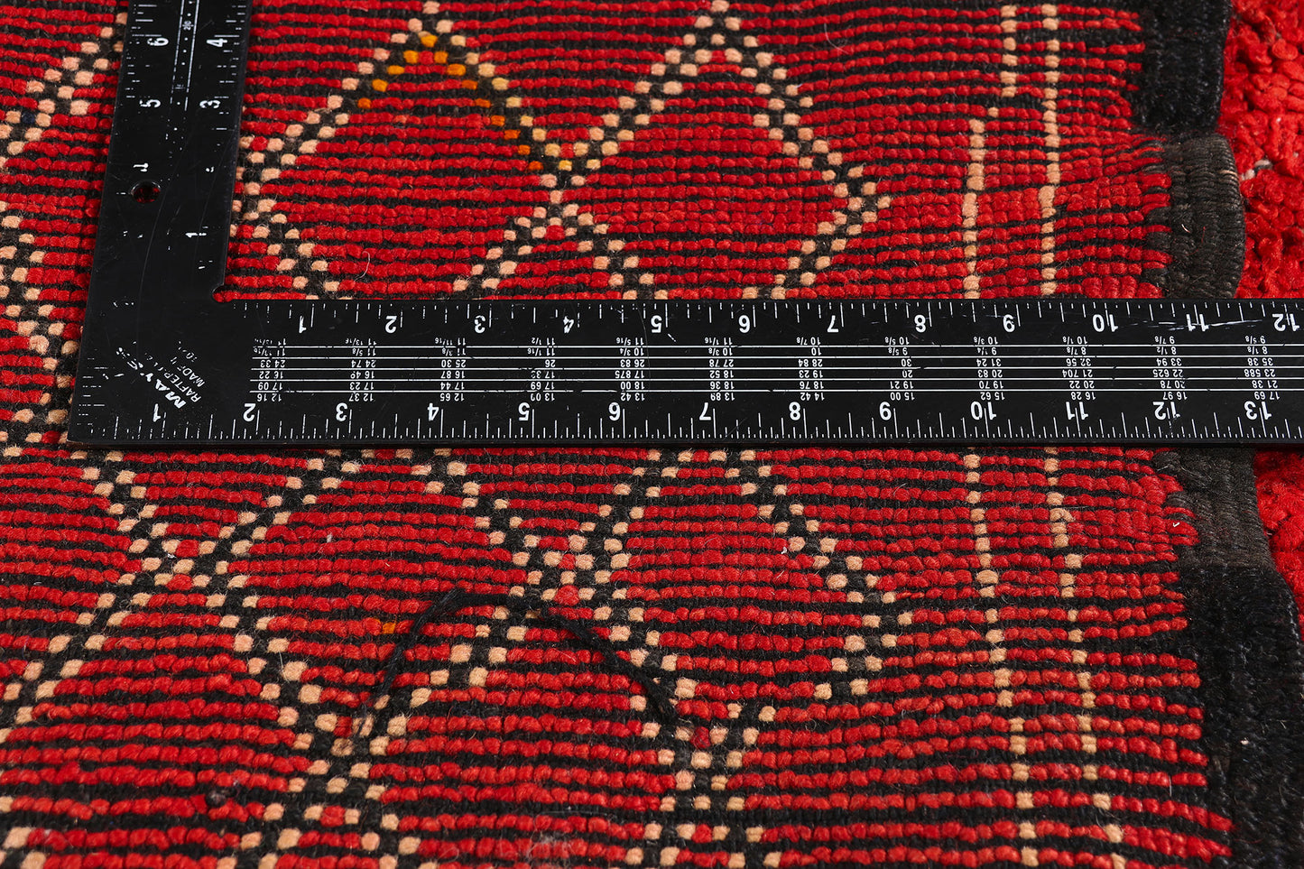7 x 10 - Red Vintage Beni MGuild Moroccan Rug - 21883