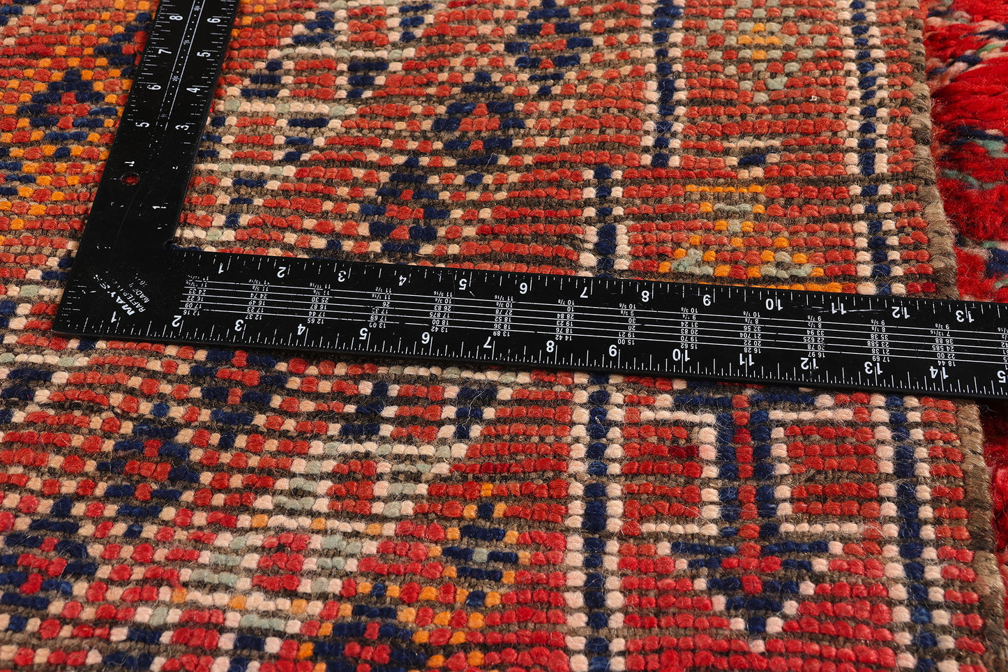 6 x 11 - Red Vintage Beni MGuild Moroccan Rug - 21905