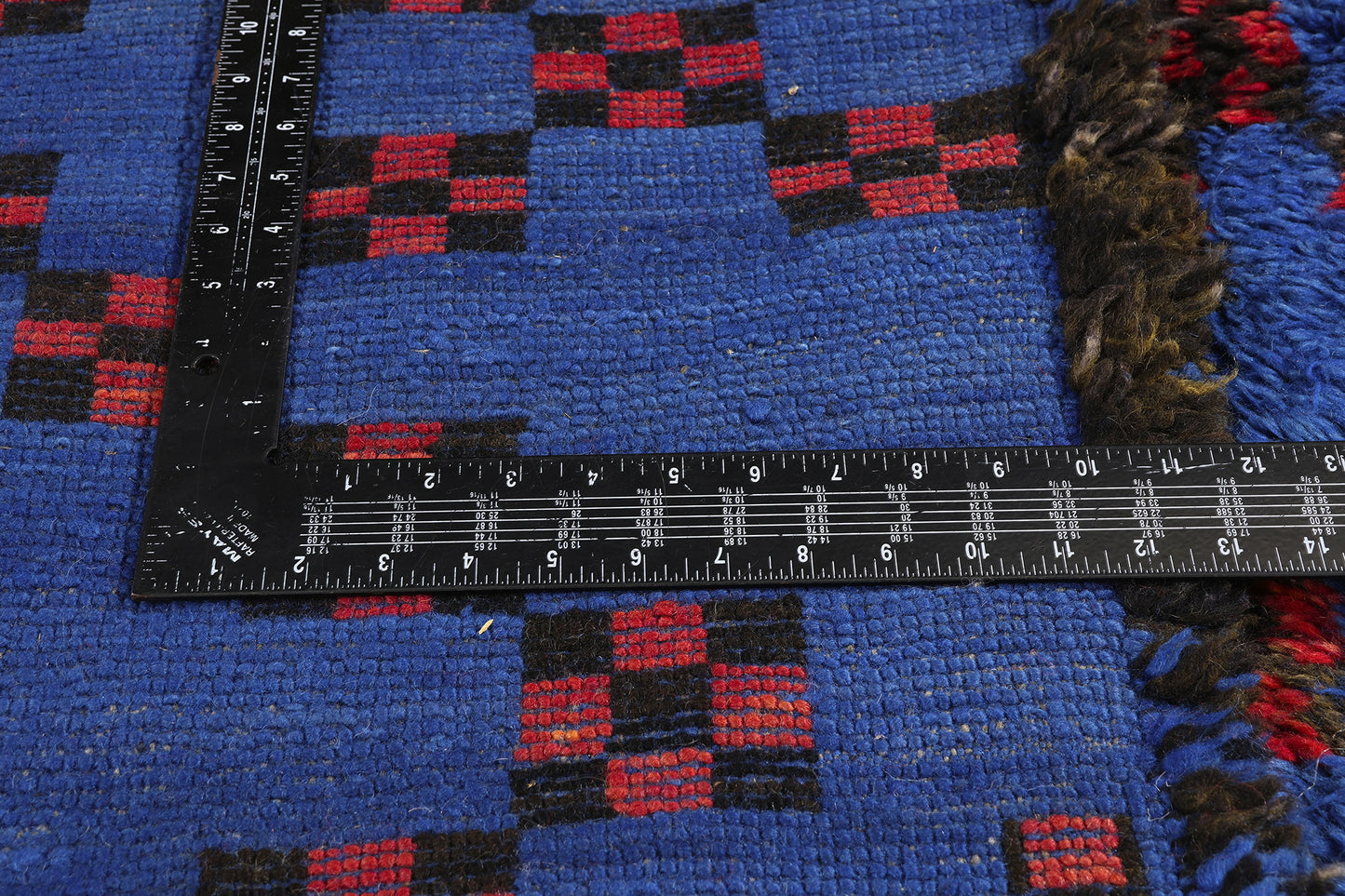 6 x 10 - Blue Vintage Beni MGuild Moroccan Rug - 21912