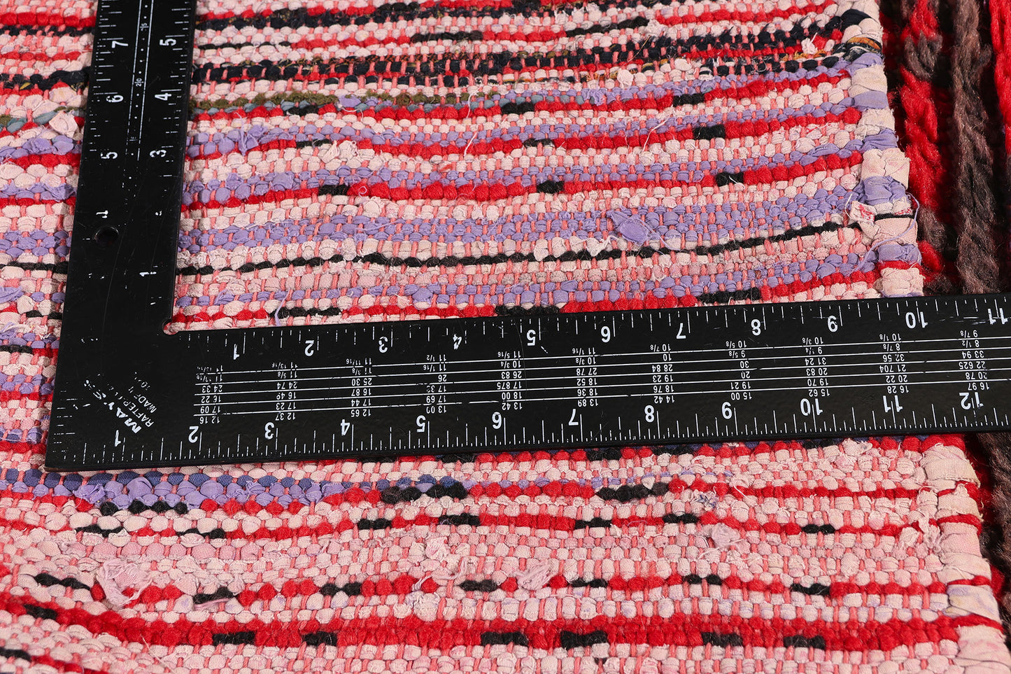 3 x 5 - Red Vintage Boujad Moroccan Rug - 21941