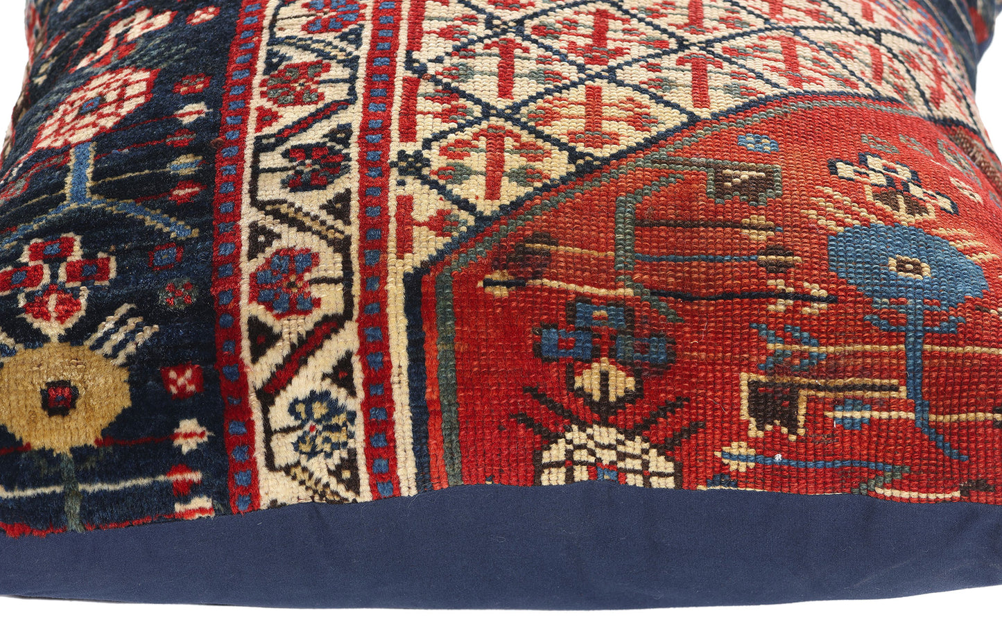 2 x 2 Antique Caucasian Kuba Rug Pillow 78932