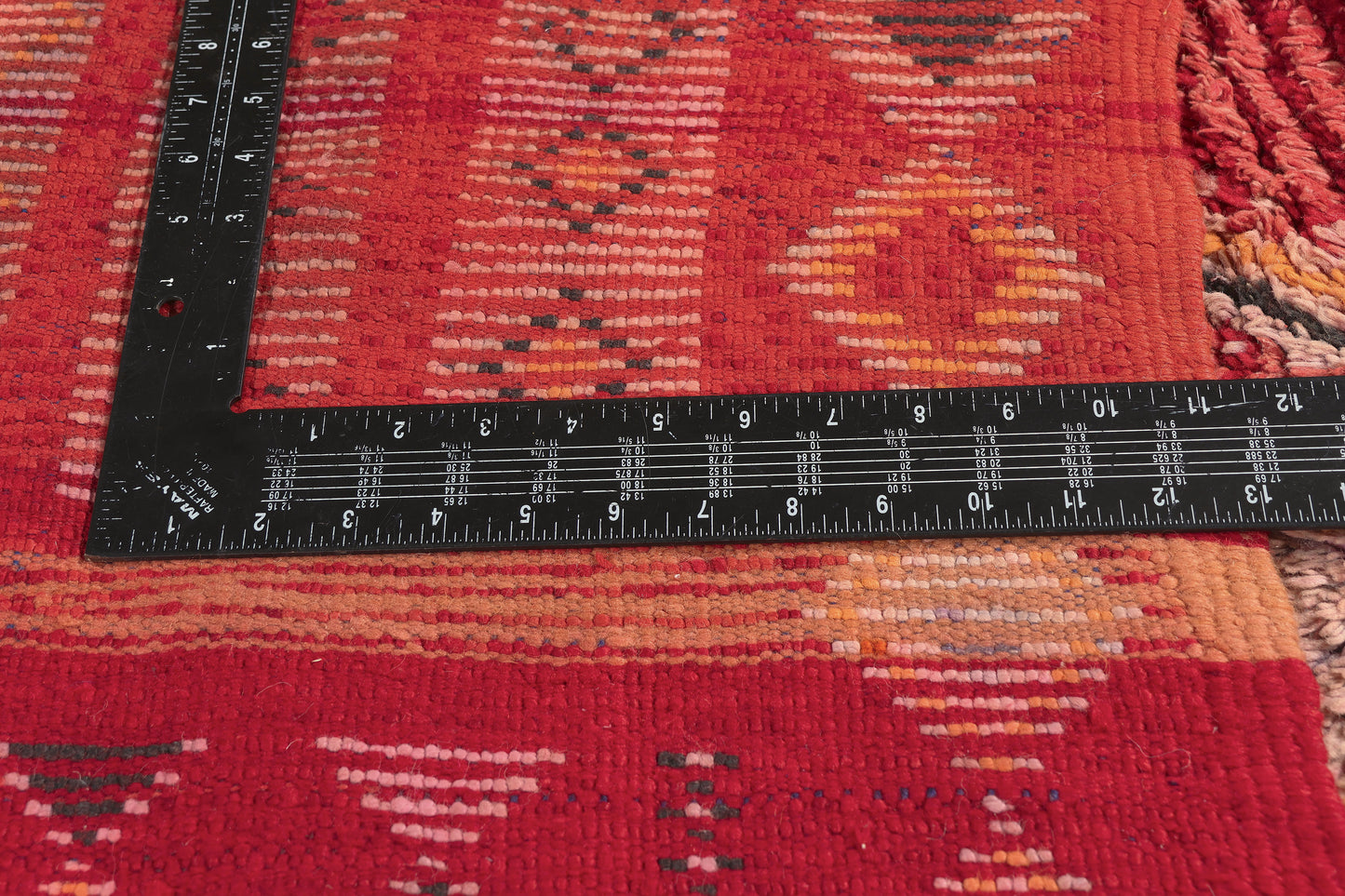 4 x 8 - Red Vintage Boujad Moroccan Rug - 22025