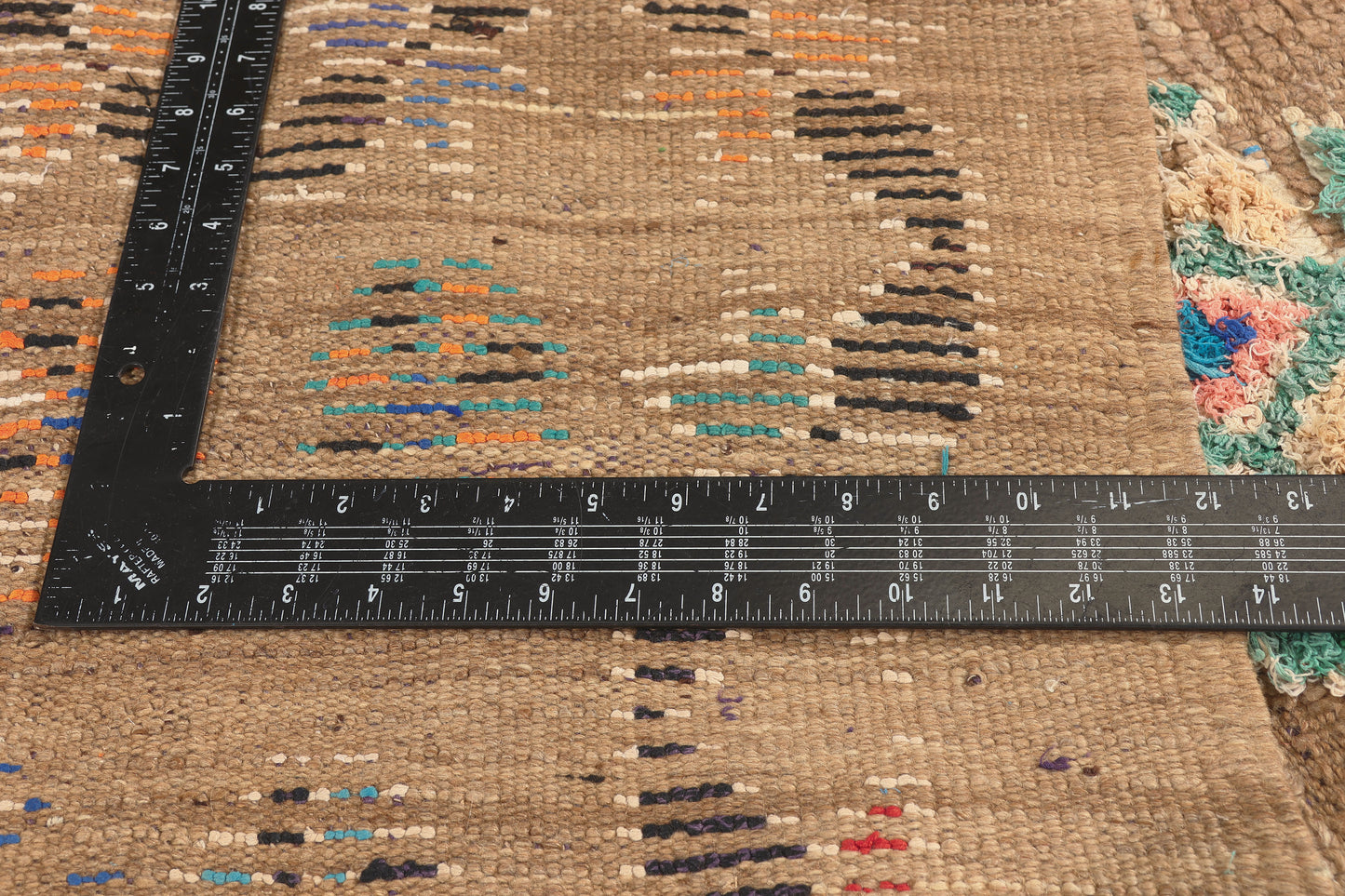 3 x 8 - Brown Vintage Boujad Moroccan Rug - 22039