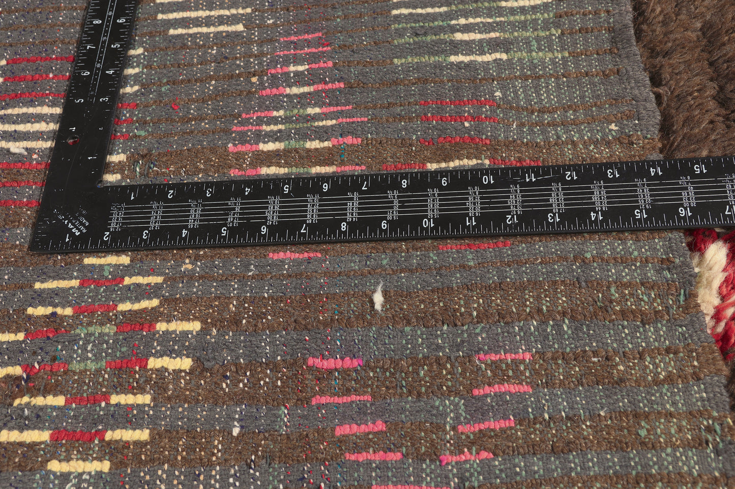 4 x 8 - Brown Vintage Azilal Moroccan Rug - 22047