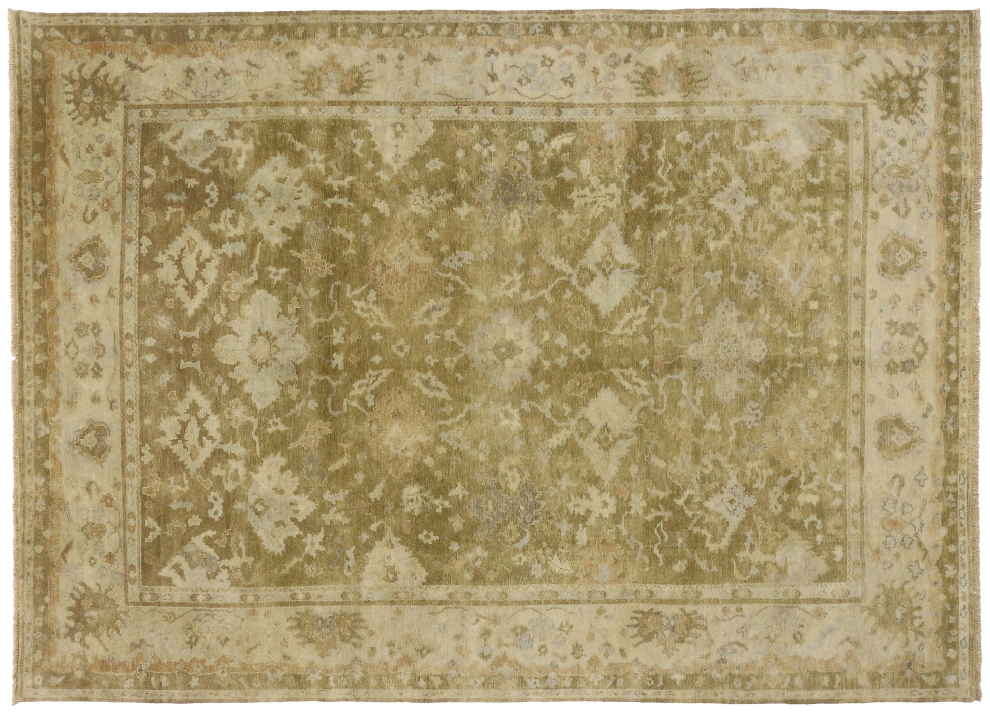 9 x 12 Transitional Oushak Rug 30032