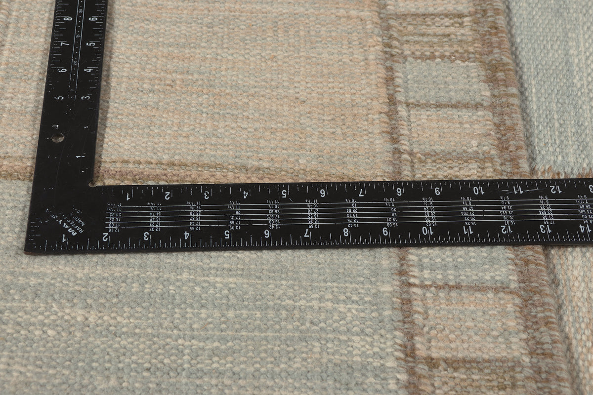 13 x 14 - Light Blue New Indian Kilim Rug - 31374