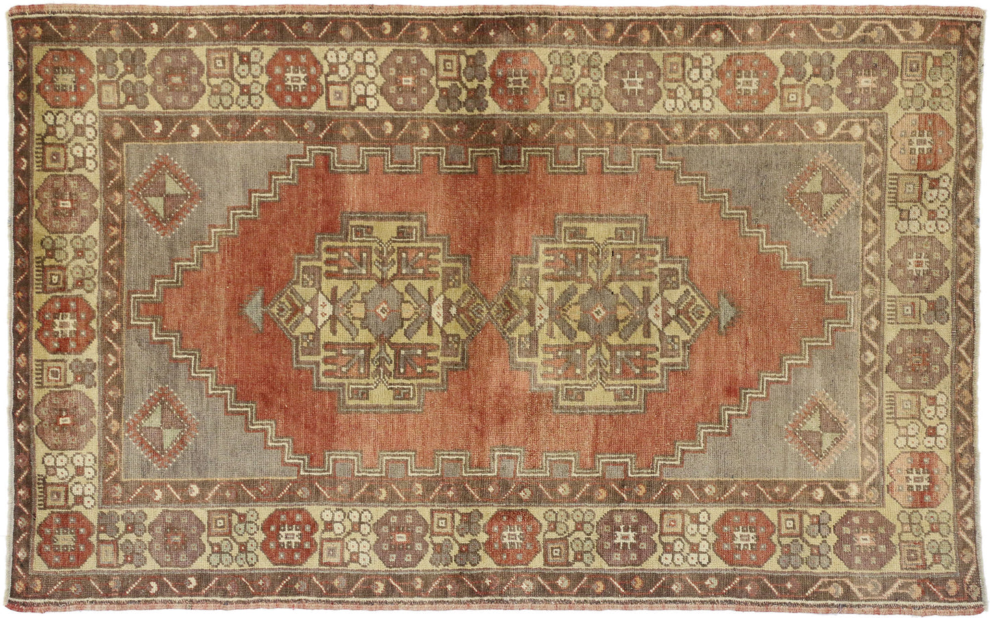 4 x 6 Vintage Oushak Rug 50078