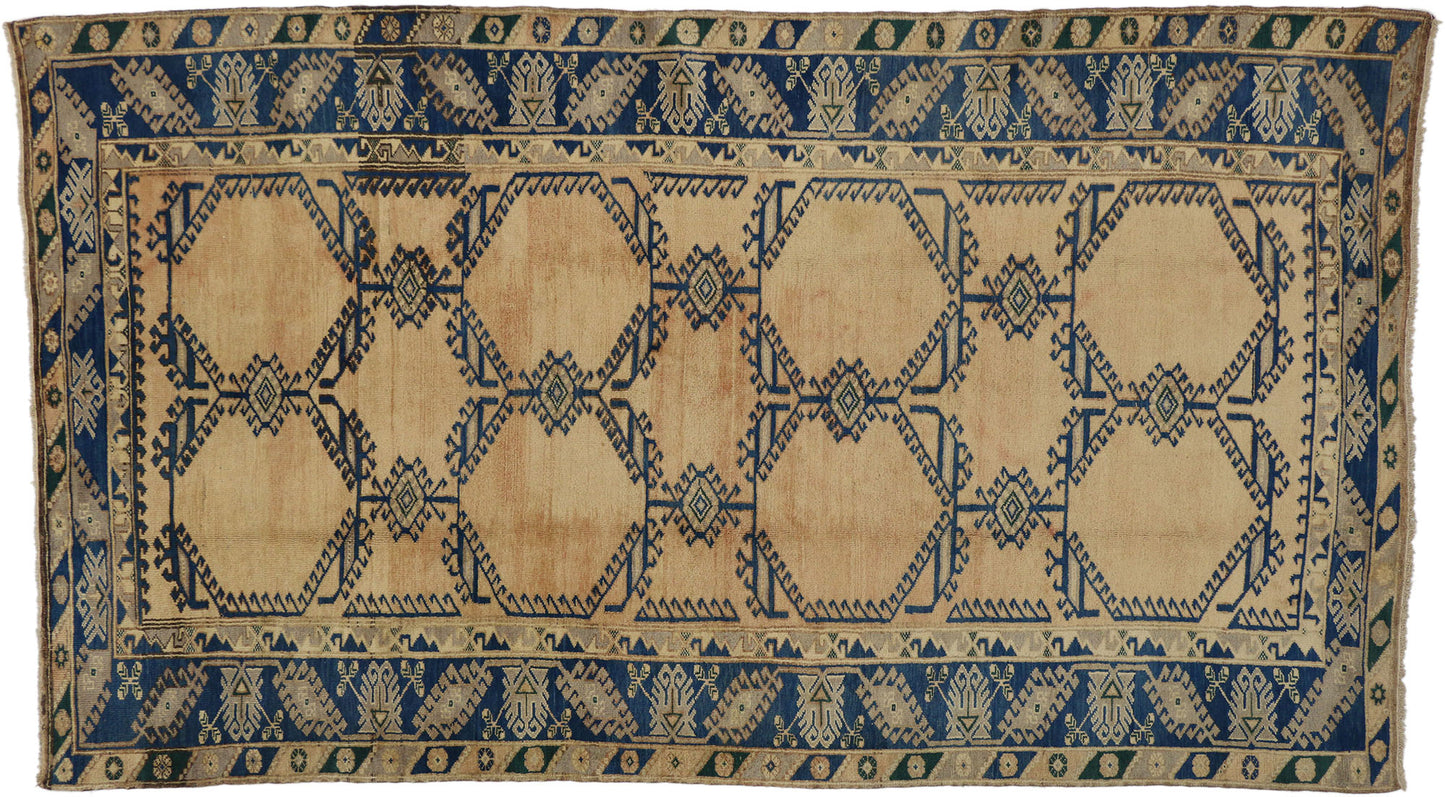 6 x 10 Vintage Turkish Oushak Rug 50100