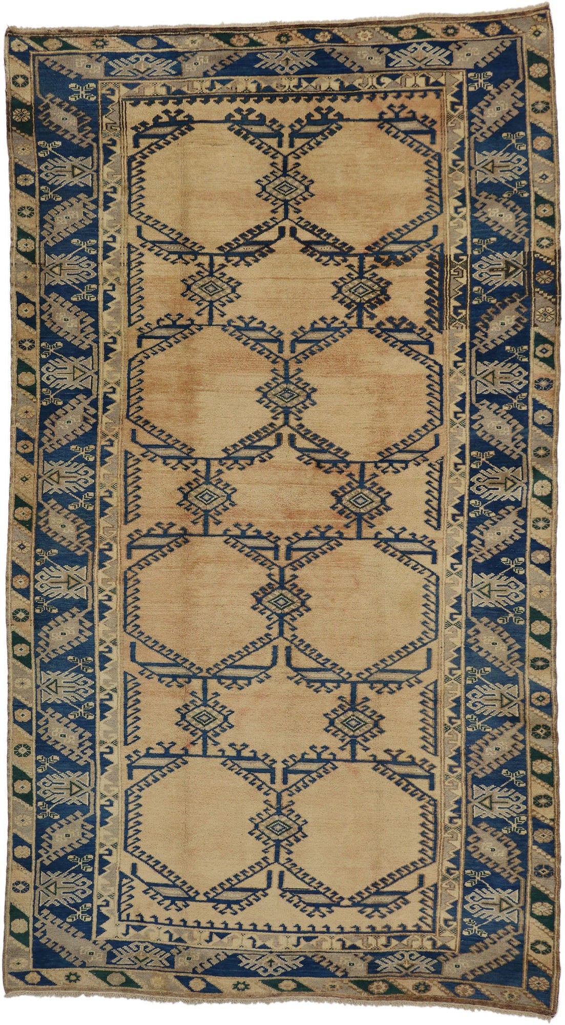 6 x 10 Vintage Turkish Oushak Rug 50100