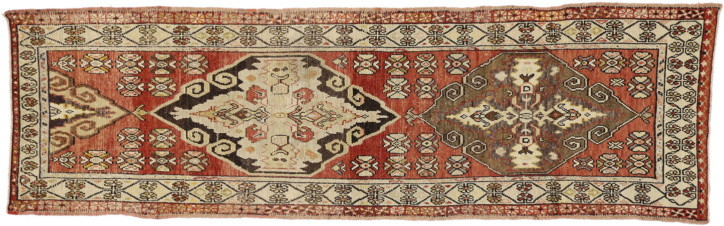 3 x 11 Vintage Turkish Oushak Runner 50107