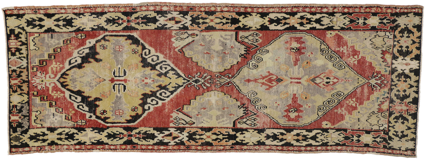4 x 10 Vintage Turkish Oushak Runner 50277