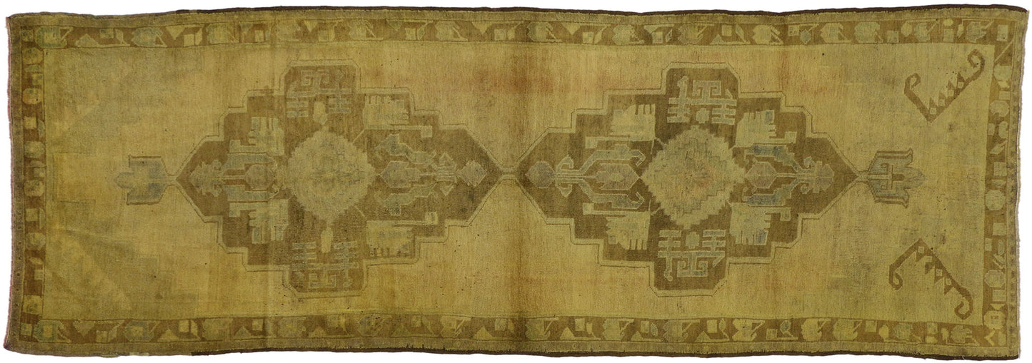 4 x 11 Vintage Turkish Oushak Runner 50280