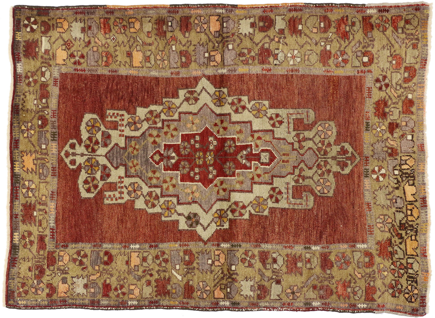 4 x 5 Antique Oushak Rug 50326