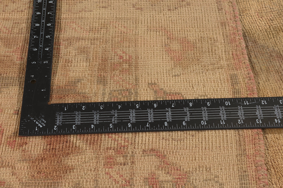 5 x 10 - Brown Vintage Turkish Oushak Rug - 50437