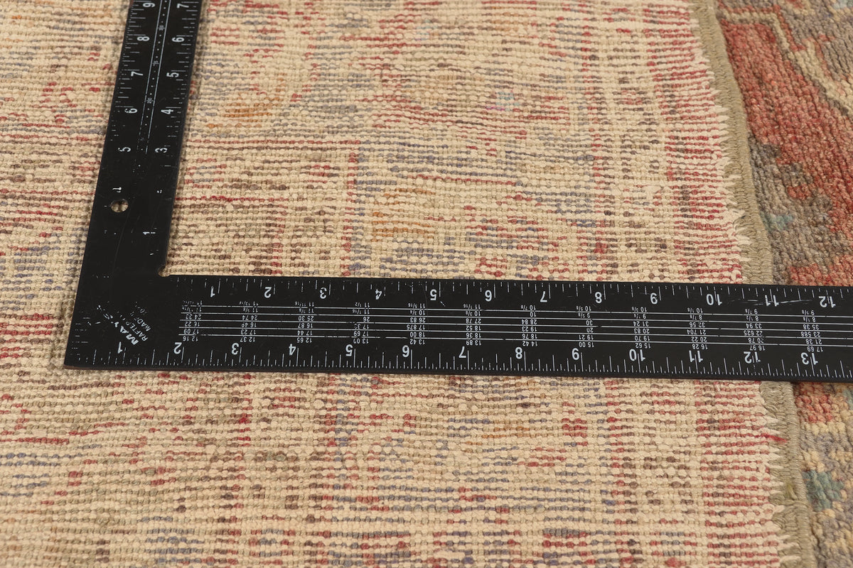 5 x 9 - Rust Vintage Turkish Oushak Rug - 50523