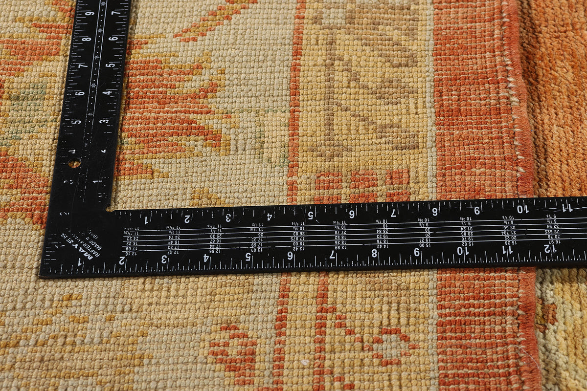9 x 11 - Rust Turkish Oushak Rug - 50536