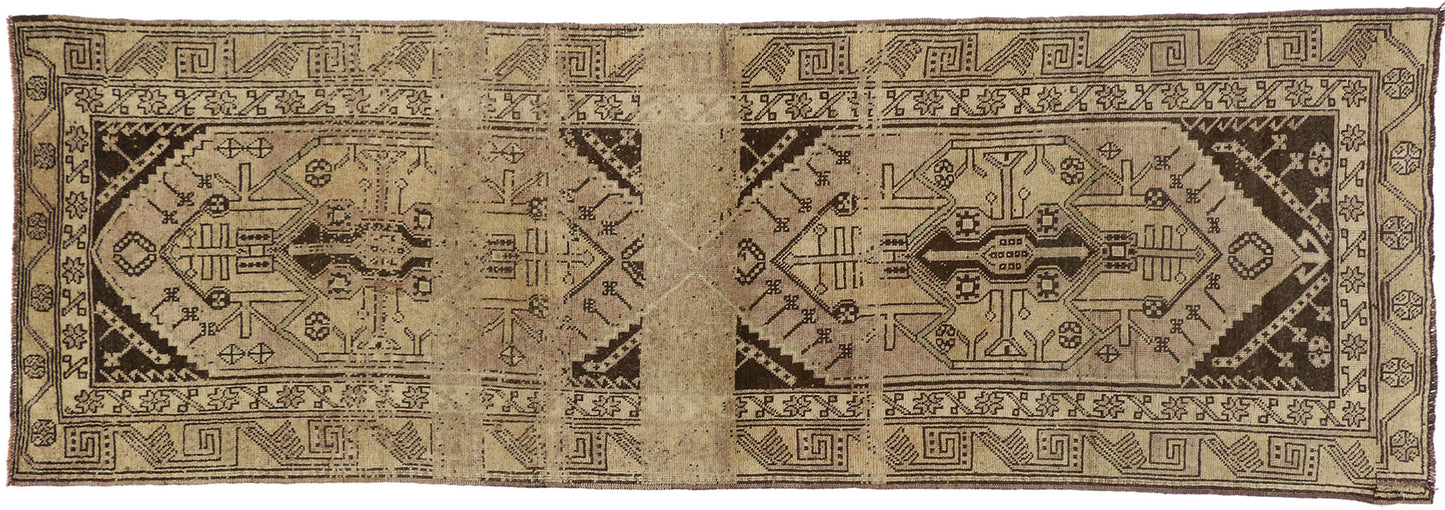 3 x 11 Vintage Turkish Oushak Runner 50749