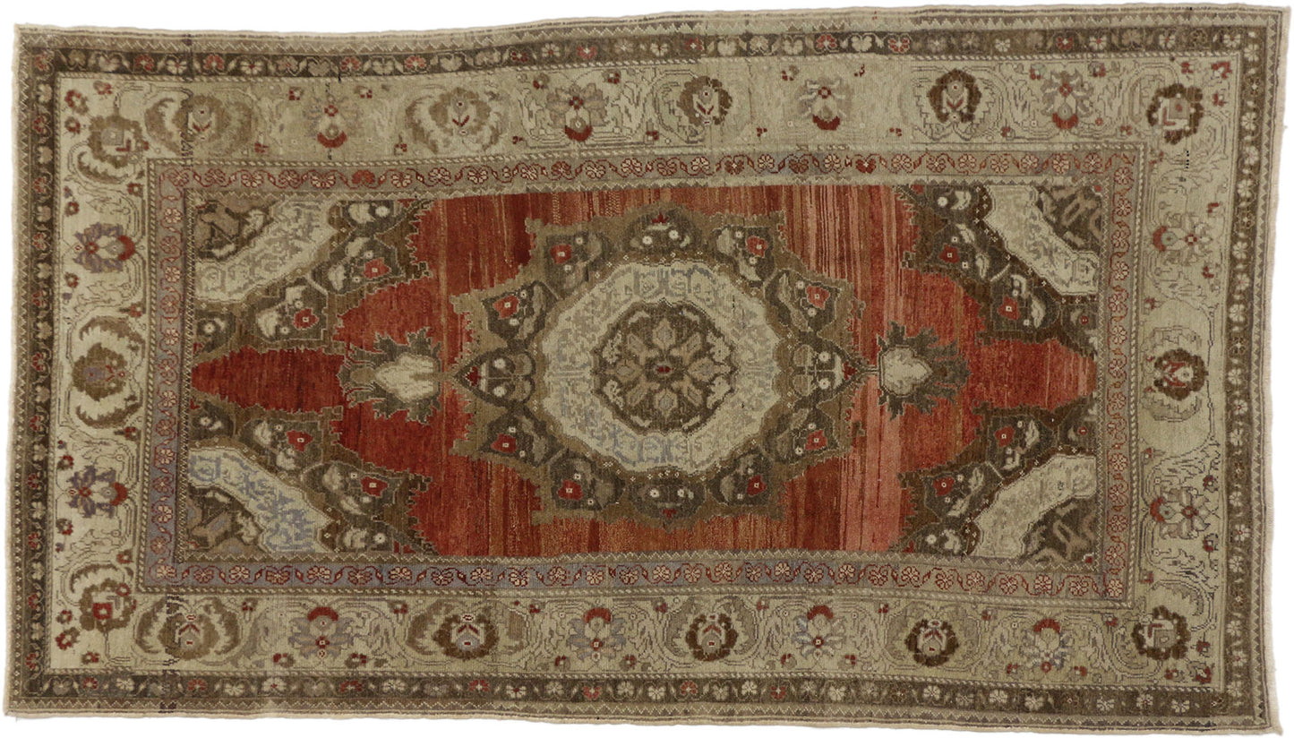 5 x 9 Vintage Turkish Oushak Rug 50756