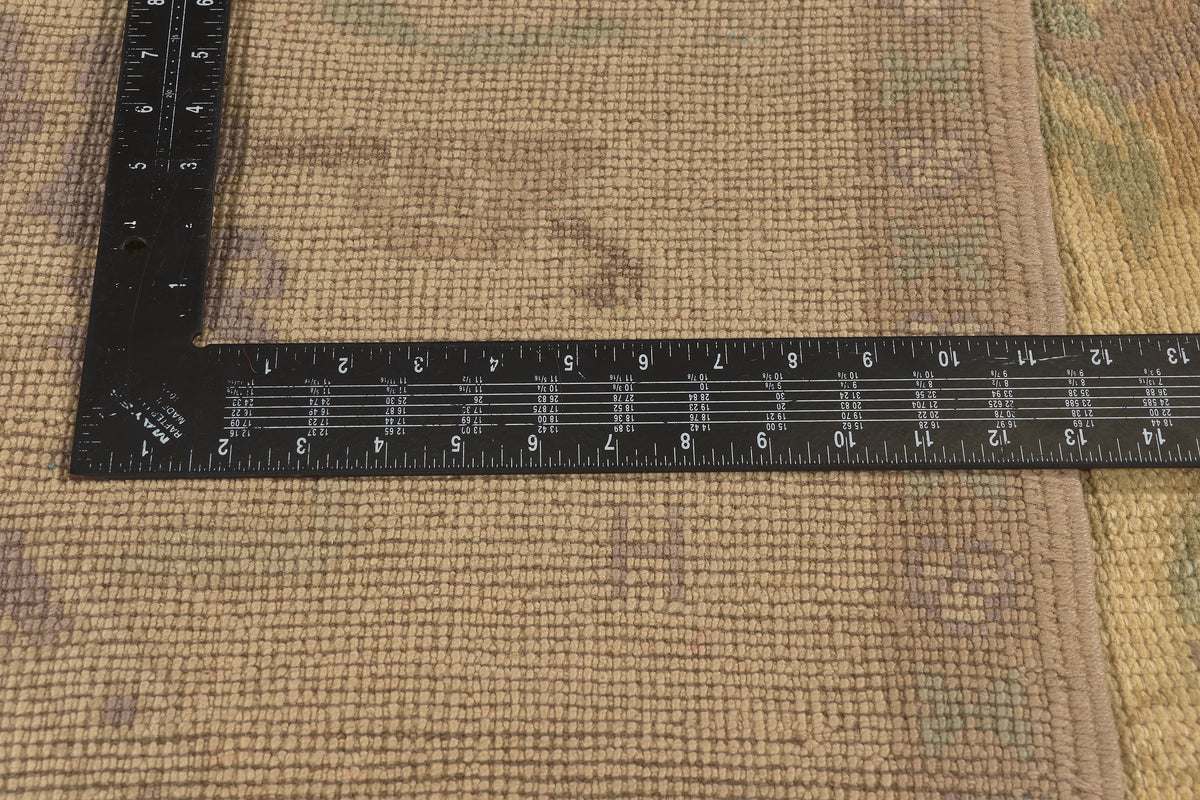 5 x 11 - Tan Vintage Turkish Oushak Rug - 50843