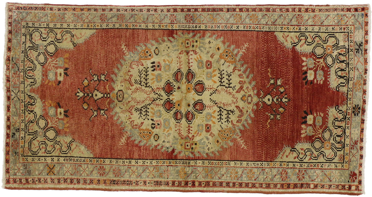 3 x 6 Vintage Turkish Oushak Rug 50911