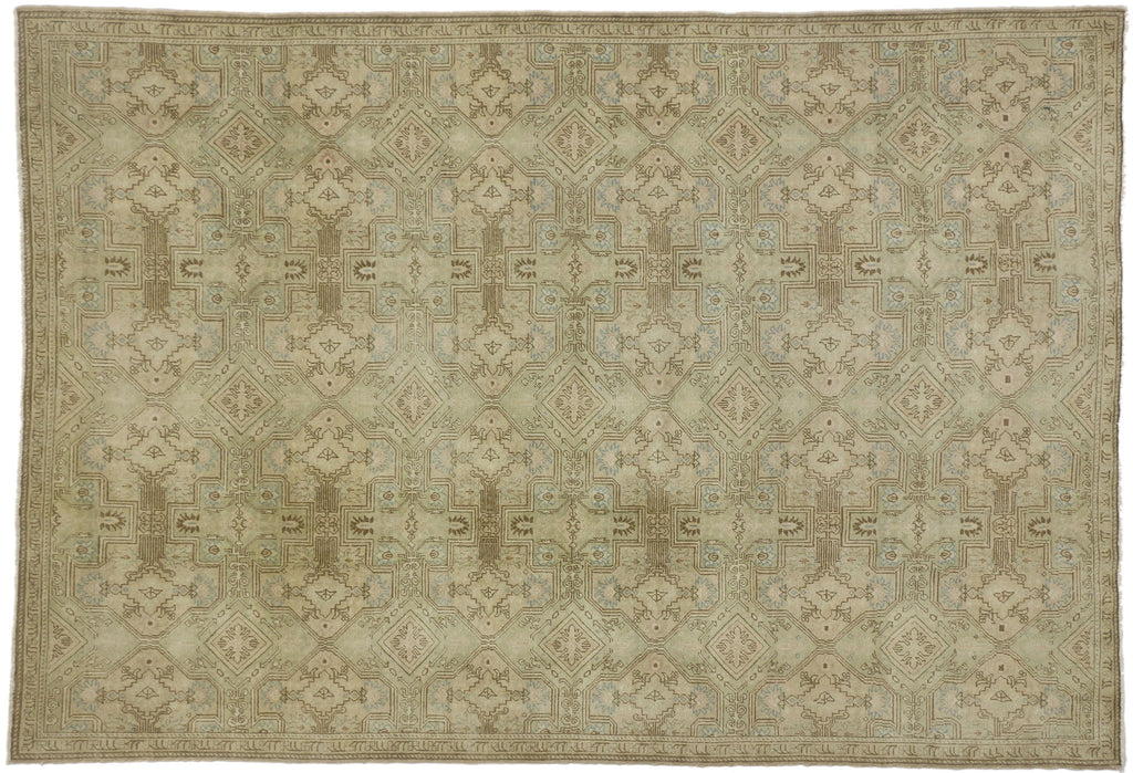 6 x 9 Vintage Turkish Oushak Rug 51038