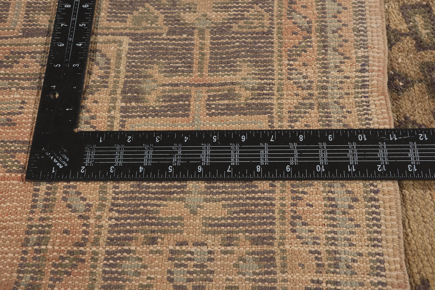 5 x 11 - Brown Vintage Turkish Oushak Rug - 51143