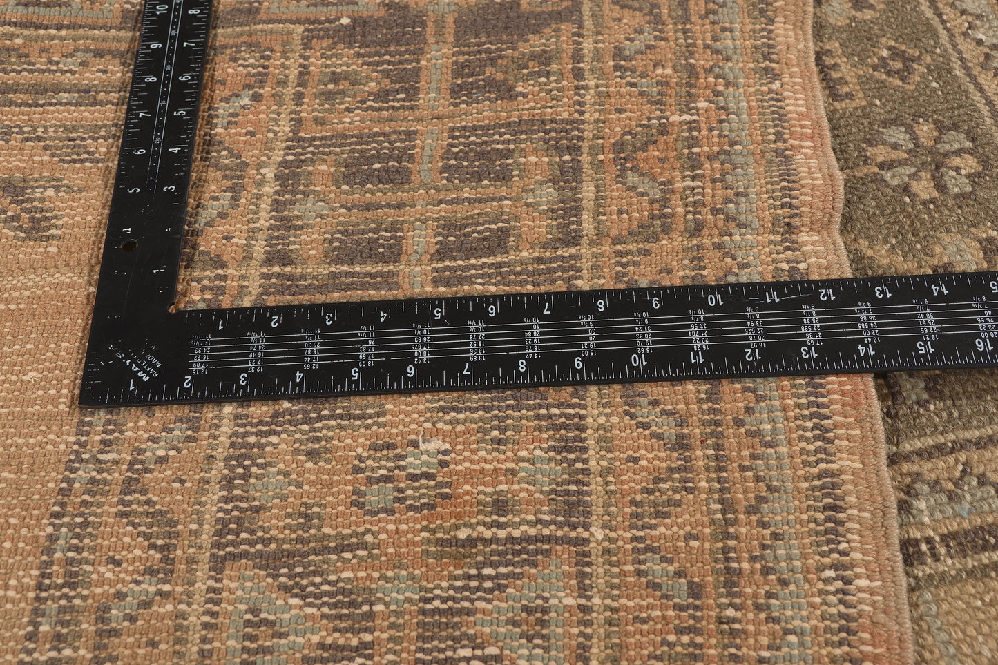 5 x 12 - Brown Vintage Turkish Oushak Rug - 51144