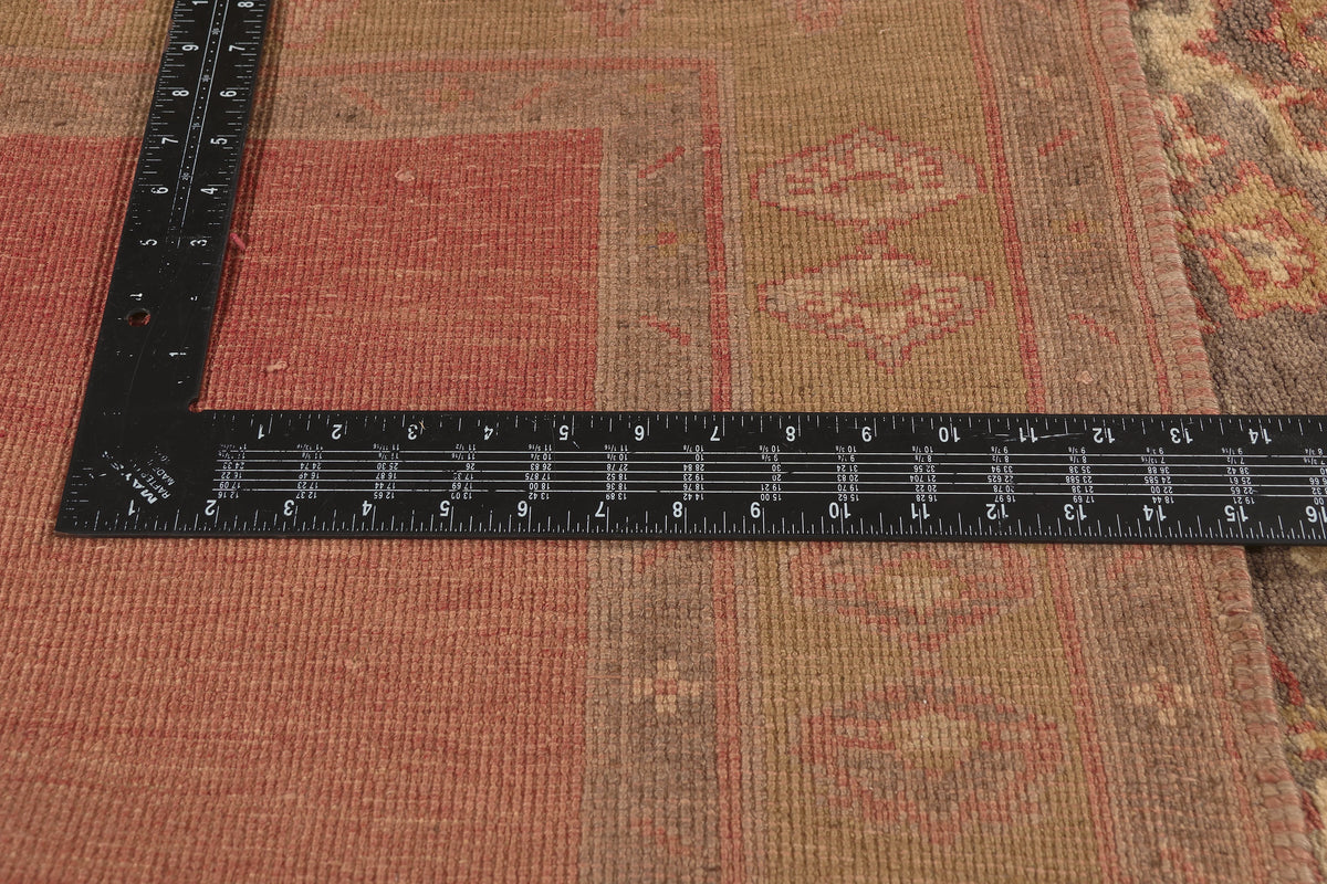 5 x 12 - Rust Vintage Turkish Oushak Rug - 51448