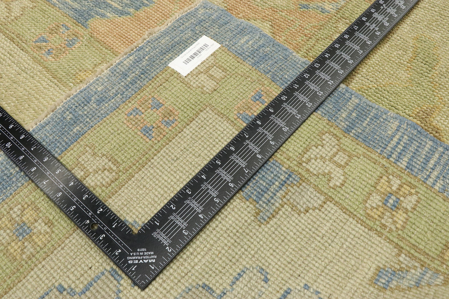 12 x 16 - Blue Turkish Oushak Rug - 51600