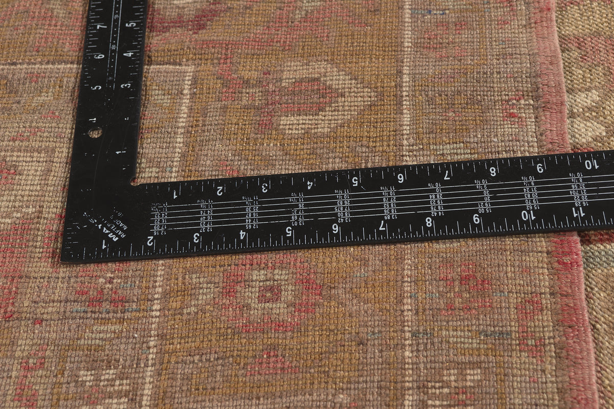 6 x 9 - Brown Vintage Turkish Oushak Rug - 52443