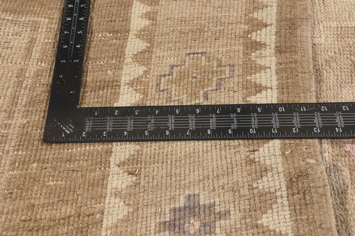 10 x 11 - Brown Vintage Turkish Kars Rug - 52456