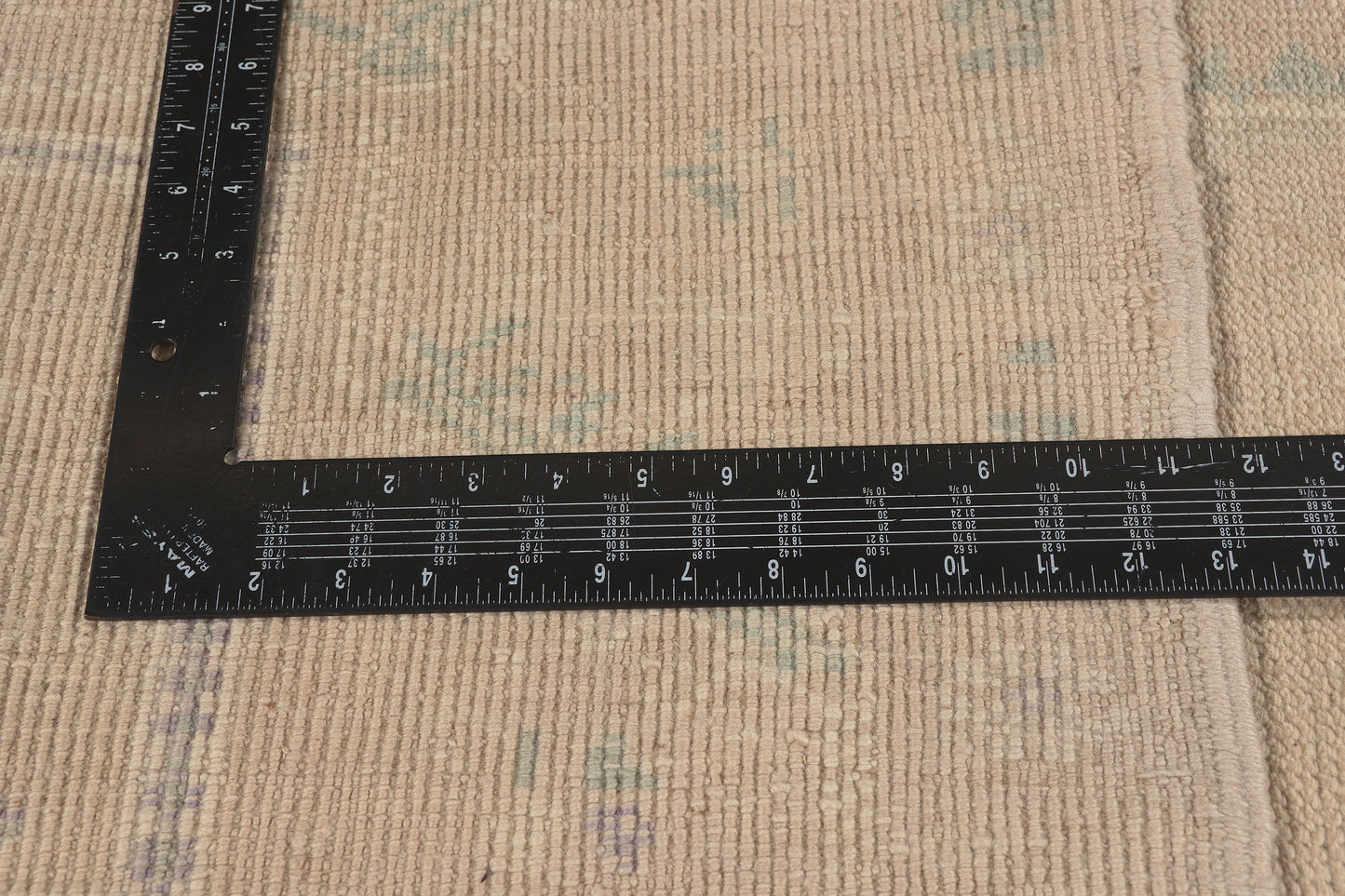 6 x 9 - Beige Vintage Turkish Oushak Rug - 52486