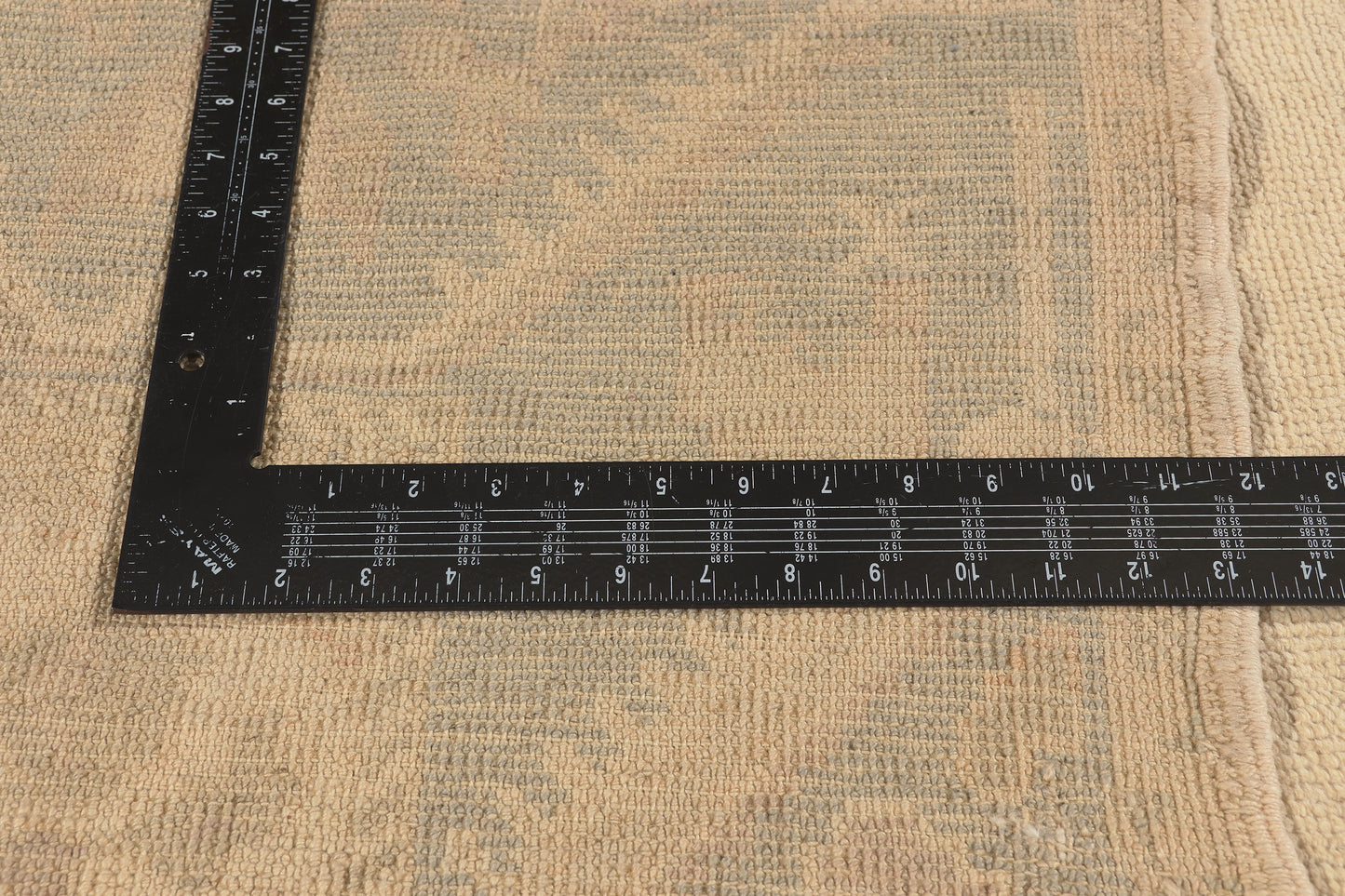 6 x 9 - Beige Vintage Turkish Oushak Rug - 52499