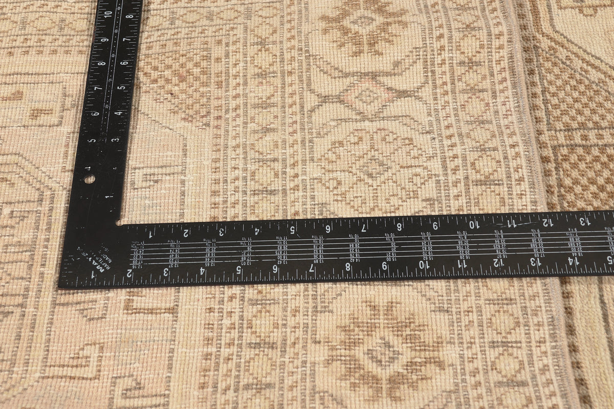 7 x 10 - Beige Vintage Turkish Sivas Rug - 52658