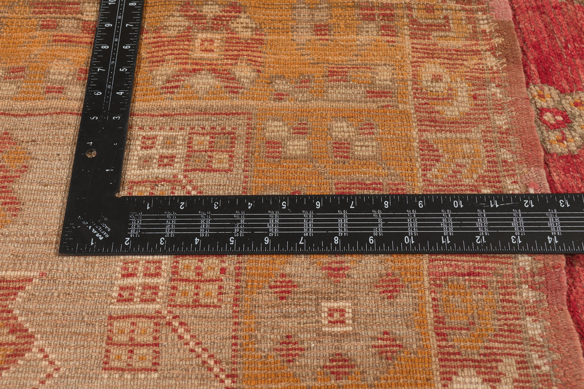 5 x 9 - Red Vintage Turkish Oushak Rug - 52752