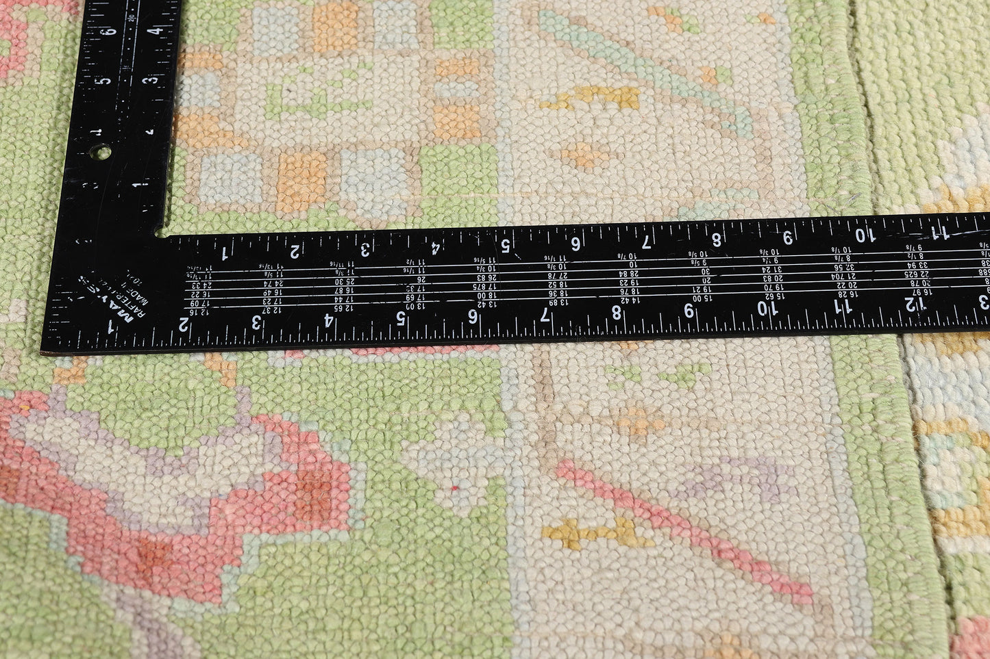 3 x 24 - Green New Oushak Rug - 54026