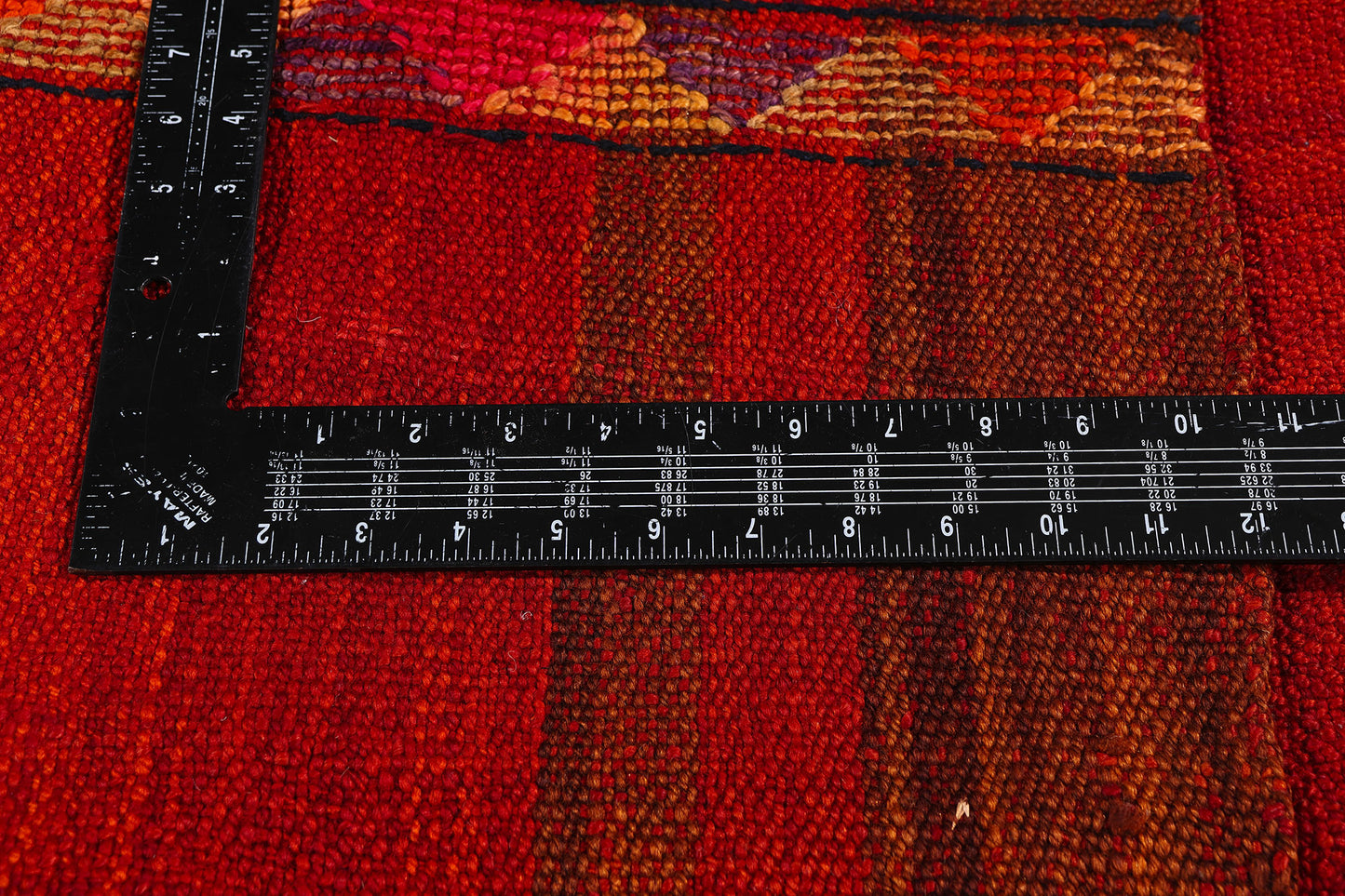 6 x 6 - Red Vintage Turkish Kilim Rug - 54072