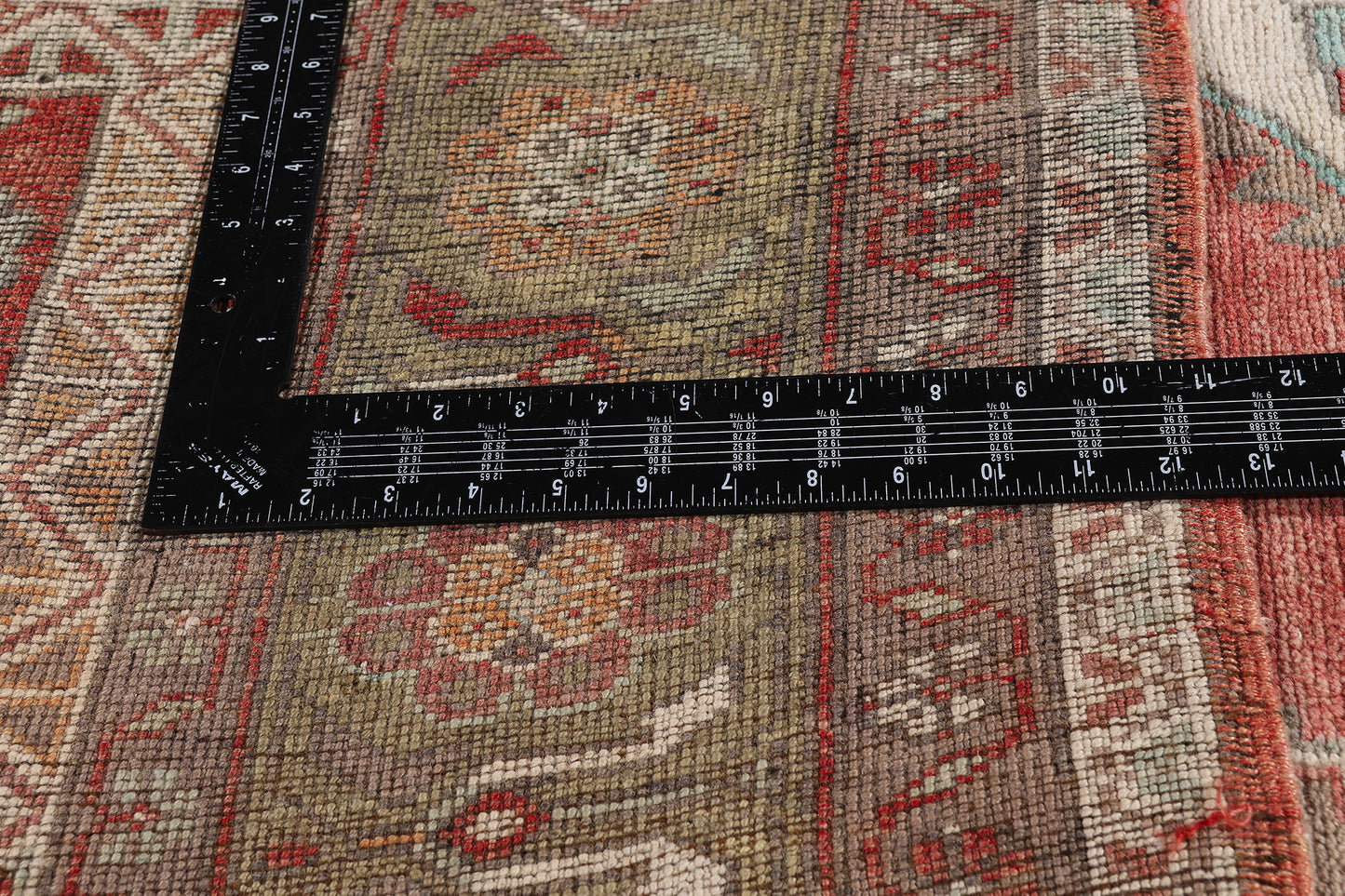 7 x 12 - Red Vintage Turkish Oushak Rug - 54119