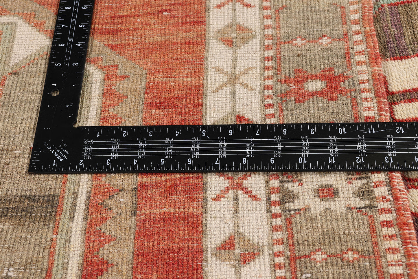 3 x 7 - Red Vintage Turkish Oushak Rug - 54122
