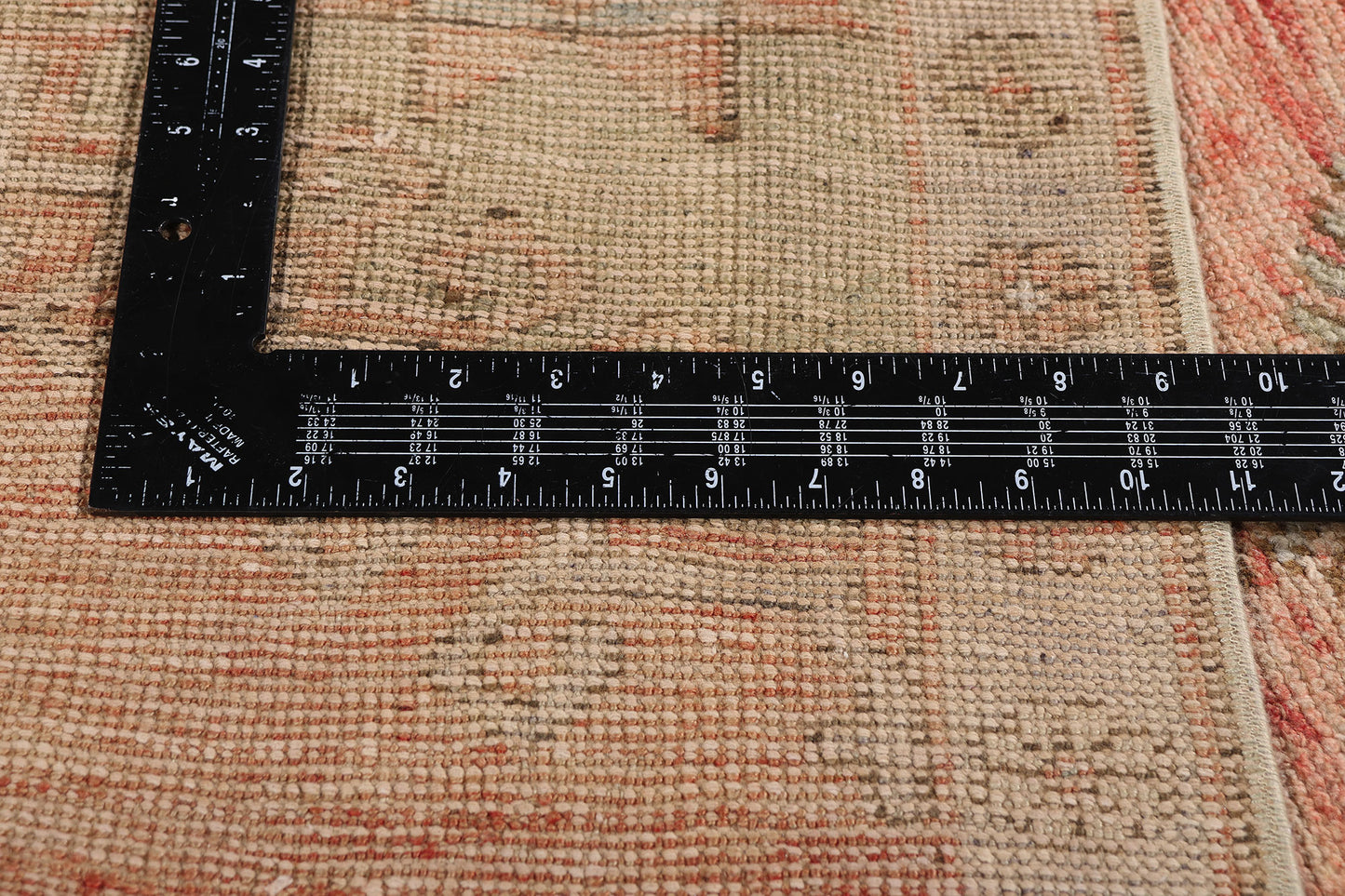 3 x 11 - Red Vintage Turkish Oushak Rug - 54141