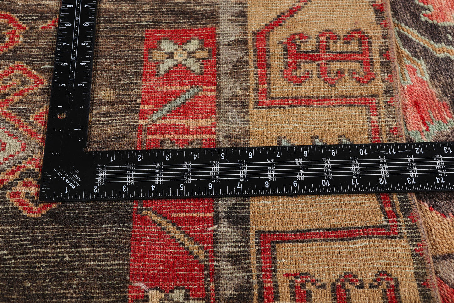 7 x 11 - Red Vintage Turkish Kars Rug - 54152