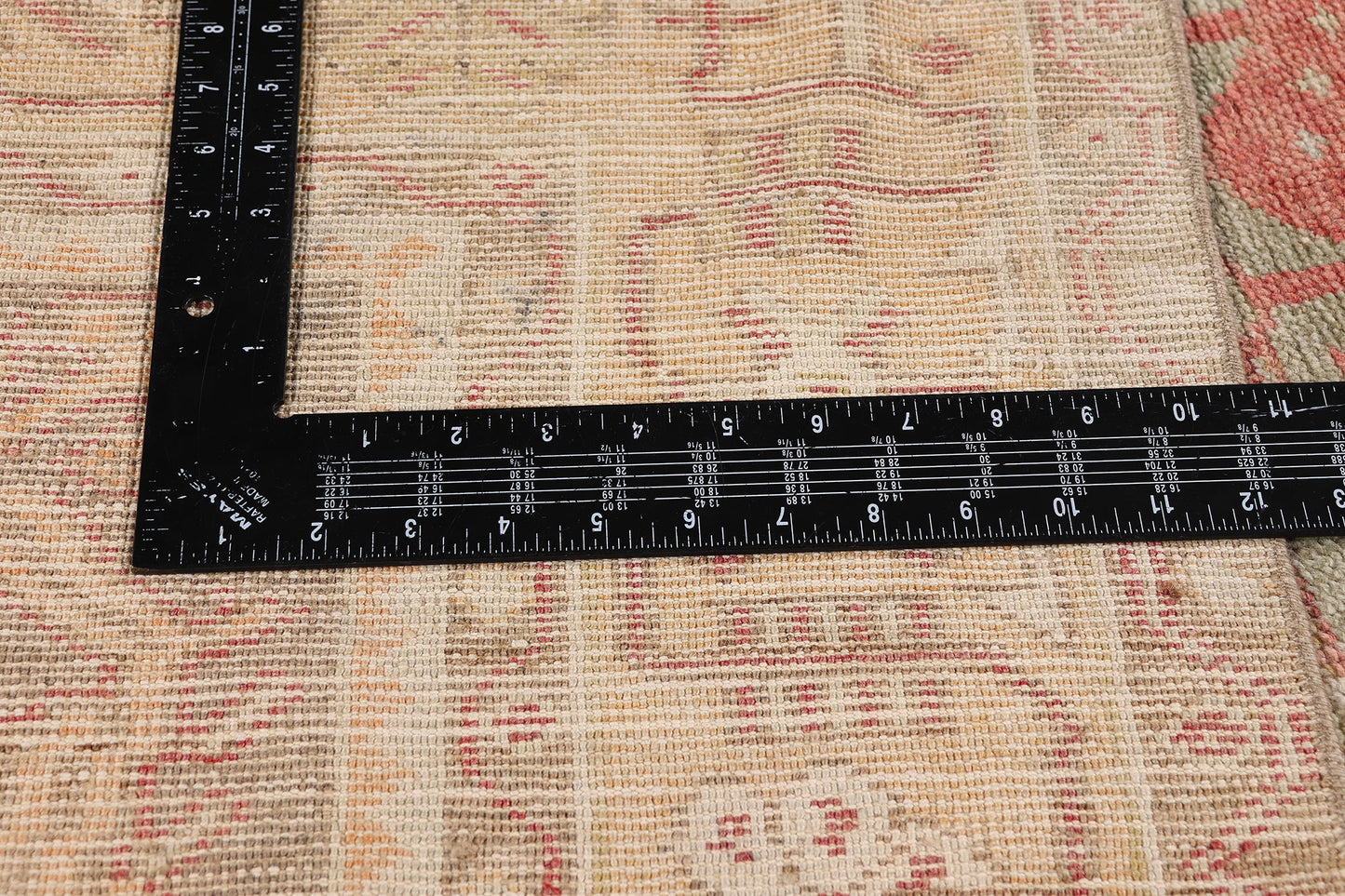 4 x 7 - Red Vintage Turkish Oushak Rug - 54155