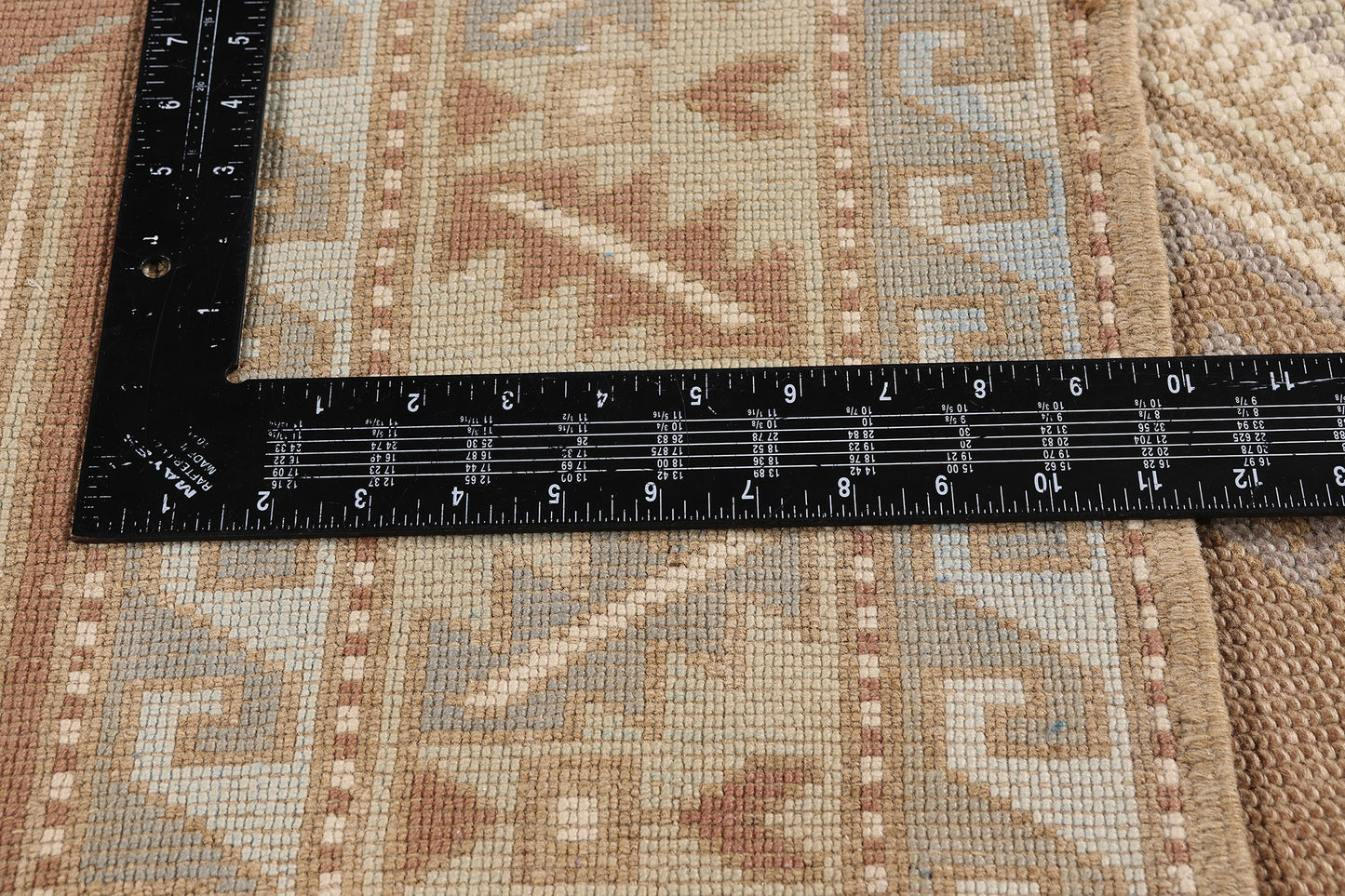5 x 8 - Brown Vintage Turkish Oushak Rug - 54158