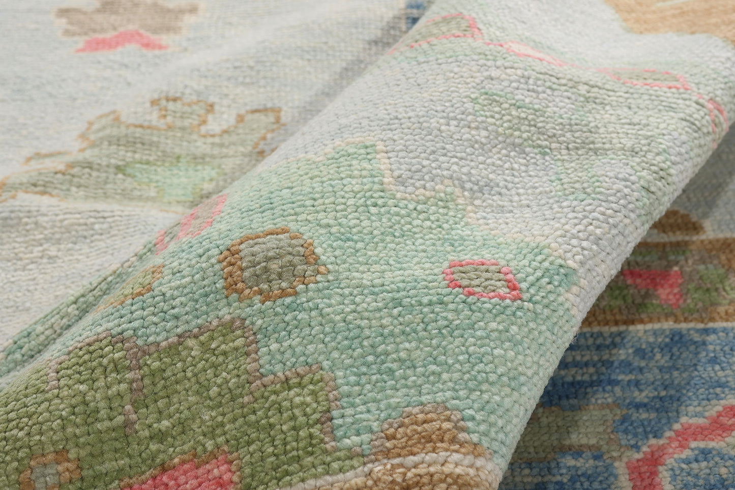 12 x 15 - Light Blue New Turkish Oushak Rug - 54176