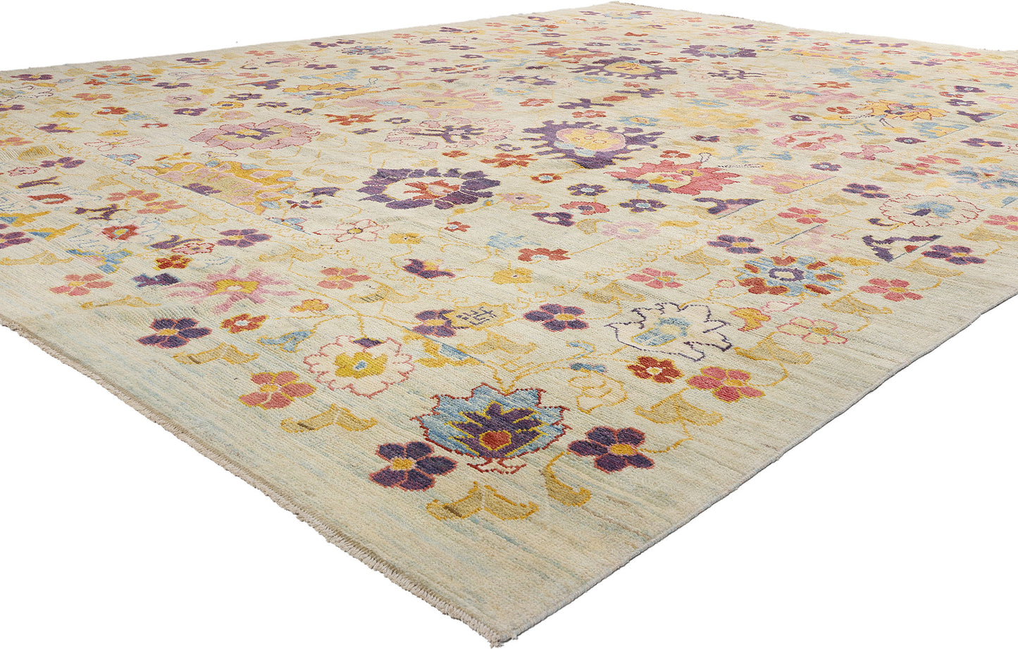 12 x 16 - Colorful Turkish Oushak Rug - 60659