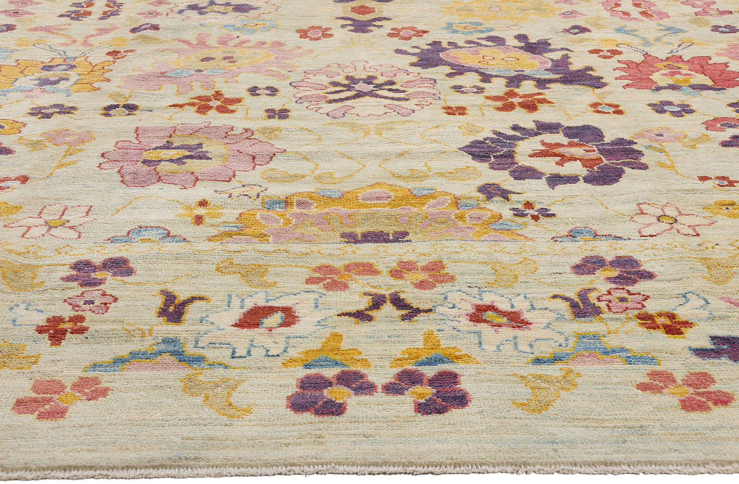 12 x 16 - Colorful Turkish Oushak Rug - 60659