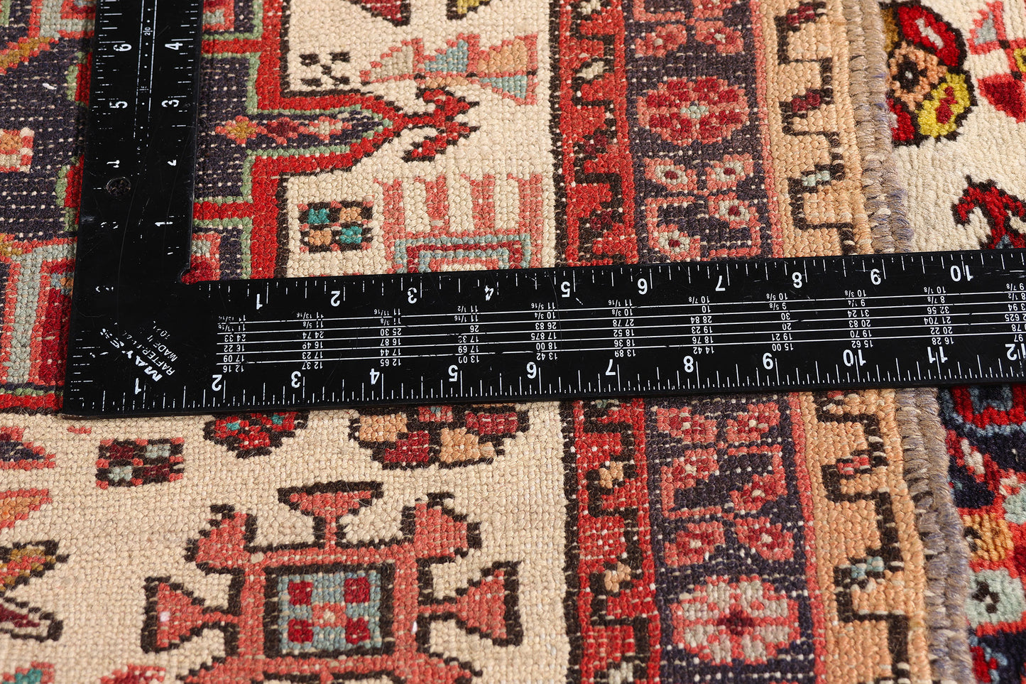 2 x 6 - Ivory Vintage Heriz Rug - 61438